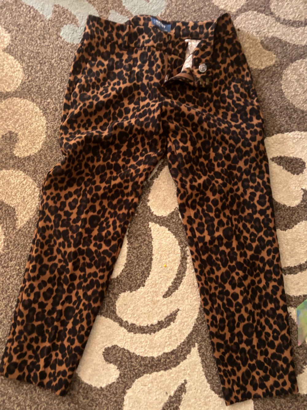Old Navy Leopard-Print Skinny Pants in Brown and Black